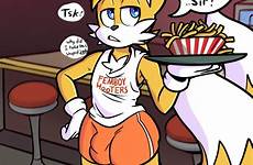 femboy tails sonic miles bulge hooters ass fox rule 34 prower rule34 shorts xxx restaurant male solo canid respond edit