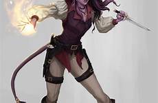 tiefling female rogue bard fantasy dnd dragons dungeons character drawings cleric