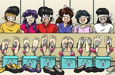 tickle deviantart interrogation pierrot bad ranma crew torture tickling anime ticklish foot time guys group