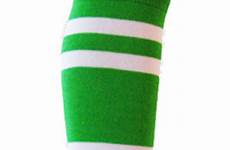 socks knee striped green bright stripes sports athletic