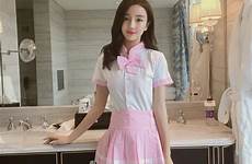 sexy baby doll lingerie women play erotic shoolgirl costumes role pink aliexpress uniform cosplay student babydolls dress