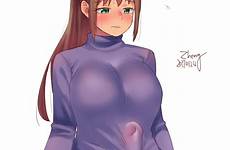 futa futanari bulge midori kamiya dickgirl dickgirls zheng penis erection gelbooru