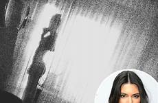 jenner kendall nude instagram curtain poses behind loccisano getty michael