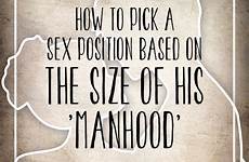 sex size positions position his sheknows based pick penis manhood