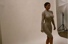 kim kardashian nude naked clay poses totally fappening her nsfw covered instagram completely video promote perfume saucy snaps thefappeningblog