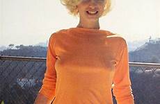 vintage braless marilyn monroe girl etsy outfit young orange