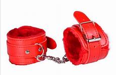 bondage sex restraints adjustable pu ankle leather exotic cuff plush handcuff toy sexy