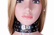 sex neck collar slave restraints restraint pu bondage fetish toys leather adult game