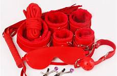 toys adult sex paddle gag collar 8pcs restraint whip handcuffs rope bdsm bondage mask neck set