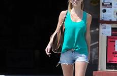 bar refaeli shorts short legs yesterday talking spotted flats pair hollywood walk while west