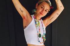 miley cyrus pink hair her instagram off bright pit armpit pits arm underarm strips down shot show proudly scroll video