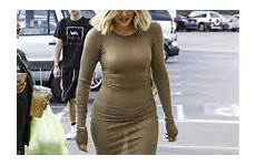 kardashian khloe dress tight wardrobe girls gold jenner sheer ultra style shows malfunction kylie her wears fashion suffers women skin