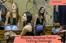 tickle feet torture tickling sensitive beautiful challenge model program michely suffer