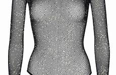 fishnet bodysuit thong long sleeved shop nude choose color la