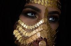 niqab arab face women muslim egyptian arabian veil arabic jewelry makeup saudi arabia beauty jewellery tumblr ways gold beautiful eyes