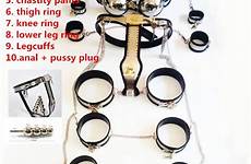 chastity bondage belt bdsm female body restraints steel whole adult set sex handcuffs slave stainless aliexpress game baby