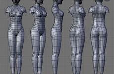 blueprint blender topology personagens modelagem blueprints 5e attempt mujer fx vastra