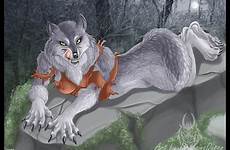 werewolf girl deviantart sexy commission female werewolves wolf furry anime anthro girls wallpaper she drawing fur rain badass fantasy monster