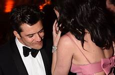 orlando katy bloom perry golden globes flirts party after afterparty hook were slightly act pair seen couple friends than old