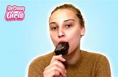 girls asmr eating sucking russian girl cream licking ice popsicle
