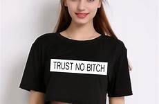 crop shirt cropped top women short sleeve fashion neck shirts tee letters round summer print