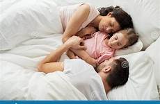 sleeping bed family happy preview