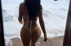kardashian kim sexy ass thong bikini celebrity nude booty snow west fat fur bum fappening kimkardashian aznude naked hot instagram