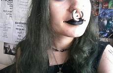 women huge ring piercings rings nose septum piercing facial stretched tattoo septums tumblr saved choose board