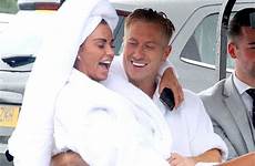 kris boyson katie price they toyboy day clad spa robes matching pda slip pack into fluffy gowns zoomed grounds dressing