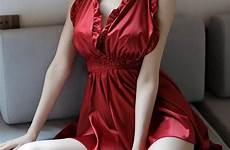 doll baby sexy hot satin lingerie teddy women nightgown sleepwear sex backless intimates red mature korean redd extreme pajamas sexie