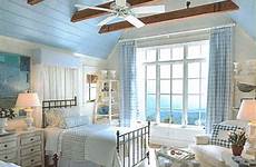 coastal cottage bedroom bedrooms beach style house 2006 blue room decor turquoise bed beautiful moodboard monday living country guest cottages