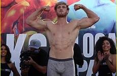 logan paul weigh shirtless ksi fight biceps rematch
