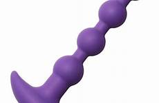 anal beads vibrating violet silicone sex toys larger any click
