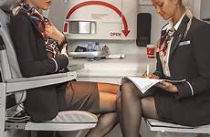 attendants attendant nylons airline stewardess skies skirt airhostess turbulence hotesse tight hostess qatar delta trolley thetightskirtspage calze