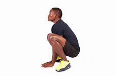 deep squat man fitness squatting doing squats floor hands exercise stock quality high details focusfitness