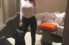 kylie instagram curves jenner incredible tyga sexy hermes teen stunning her tight woes amid cryptic brooding snap messaging boyfriend caption