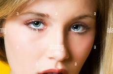 girl teen pouty caucasian usa beautiful lips stock alamy closeup