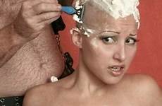 bald shaving shave slave vanoza veronica chick sort