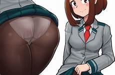 uraraka ochako academia hero hentai ass skirt panties rule34 pantyhose school rule 34 cameltoe nsfw big only thighs uniform female