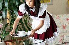 french maid asian pantyhose brunette maids opaque wearing shoes webcam access girls outfits click