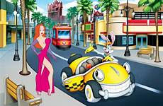 disney jessica cel hollywood rabbit roger studios car spin hop toon ink paint ride merchandise behind animation debut framed review