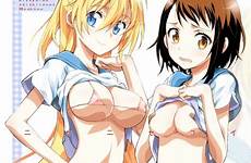 nisekoi chitoge kirisaki onodera kosaki hentai wallpaper kaishaku harakiri comic anime mobile cover nipples bandaid girls c84 project doujinshi fanart