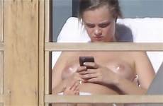 cara delevingne topless kendall sunbathing jenner nude celeb celebs house jihad