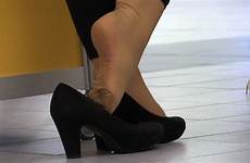 shoeplay pantyhose feet cc hostess shoes her heels foot walking