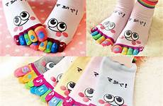 socks arrival comfortable toe trainer ankle fingers smile womens five lady funny fashion girls