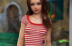 teen daz texture josie lisa daz3d 3d models studio asian human female sites