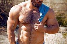 bearded chest rugged beards muscular beefy homens bears peludos hunks barba fortes sexi