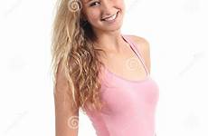girl teenager smiling portrait beautiful student dreamstime posing stock white isolated background adult