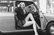 mini car girl cars girls classic british sexy skirts hot cooper vintage austin retro auto nice model models legs von