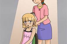 daughter mother sissy deviantart forced bonding ritsu usa gender time cuckold feminization captions swap cartoons transformation characters sexy drawings boy